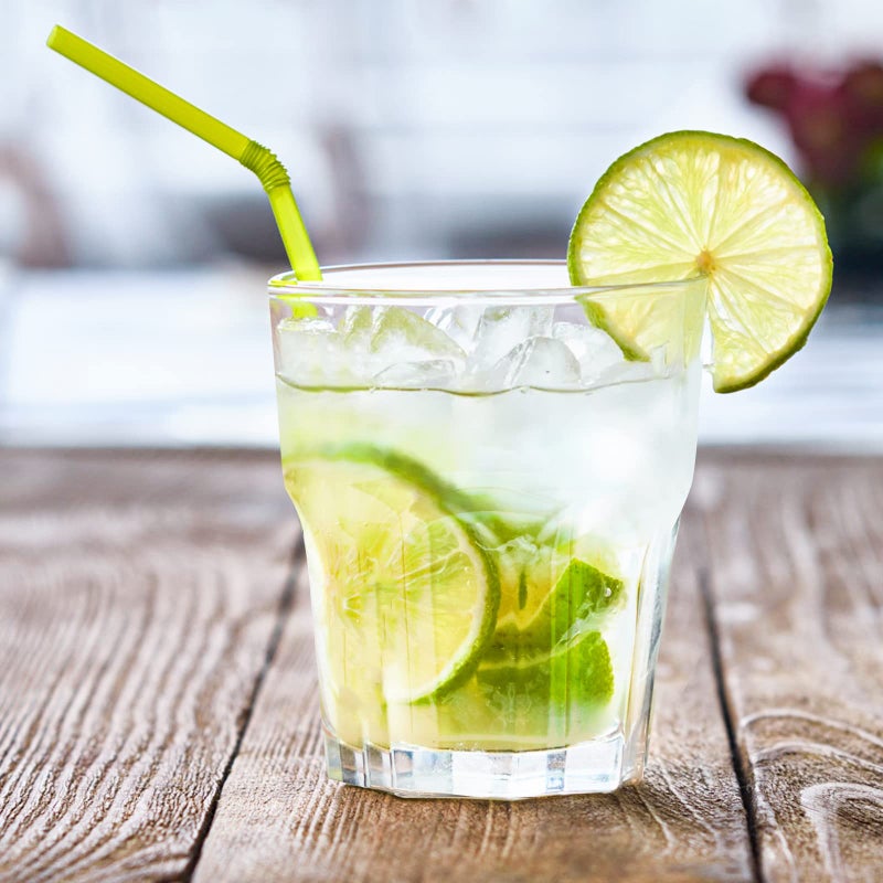 Tebery 8 Pack Clear Plastic Tumblers Cups, 8 Oz BPA-Free Reusable Drinking Water Cup, Small Mini Stackable Juice Cup, Unbreakable - Image 4